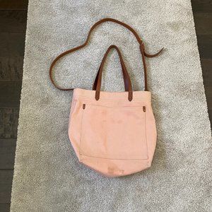 Pink Madewell medium canvas tote bag